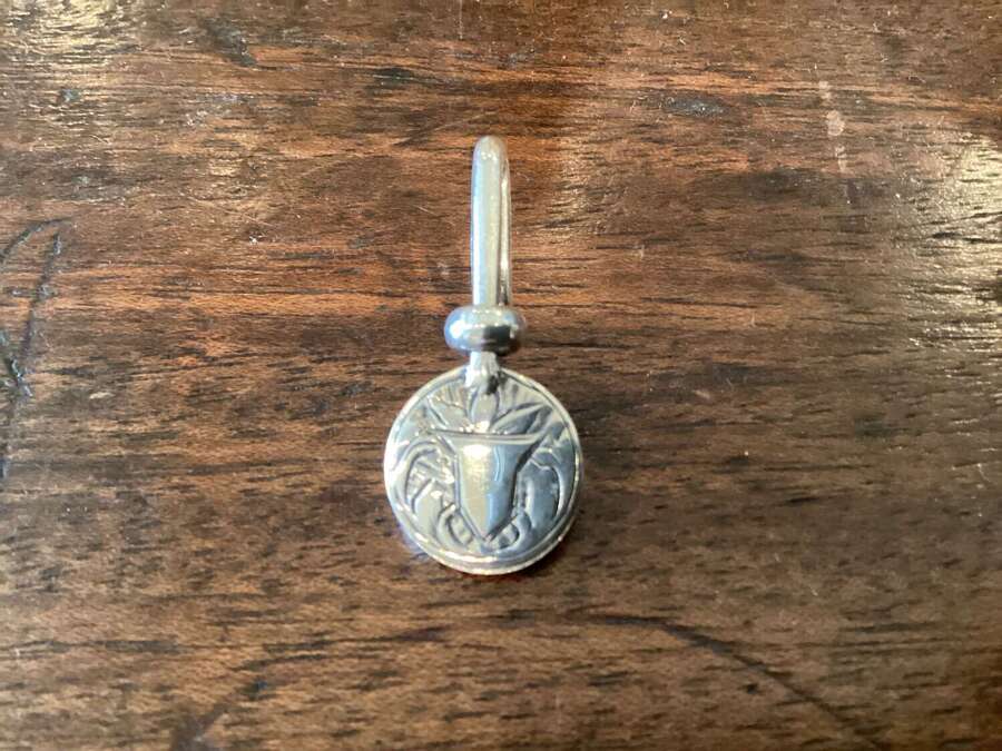 1904 Birmingham silver napkin clip by George Edwin Walton